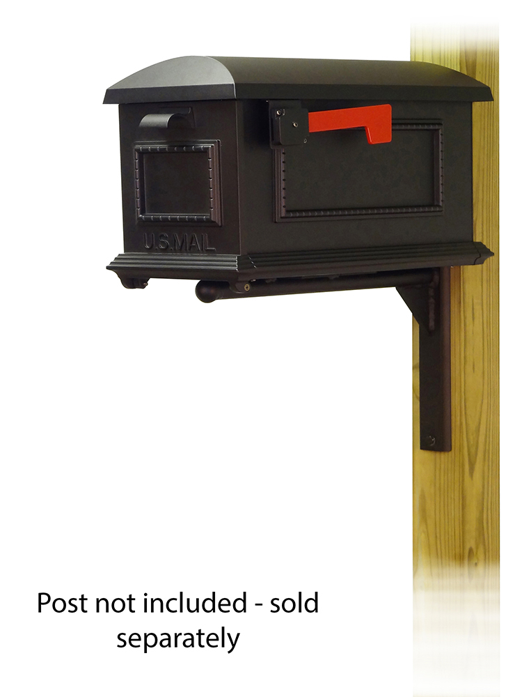 Ashley Mailbox Mounting Bracket with Traditional Curbside Mailbox