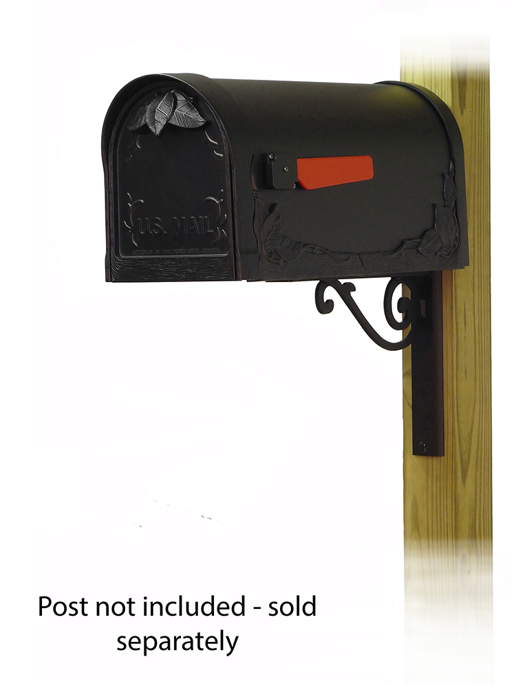 Baldwin Mailbox Mounting Bracket with Floral Curbside Mailbox