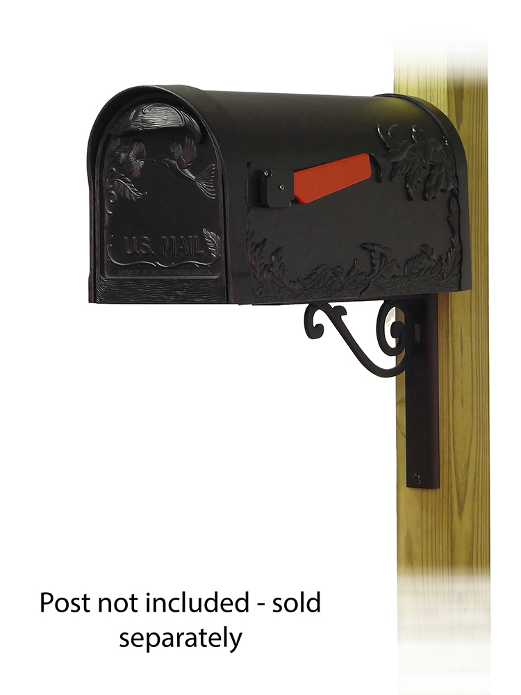 Baldwin Mailbox Mounting Bracket with Hummingbird Curbside Mailbox