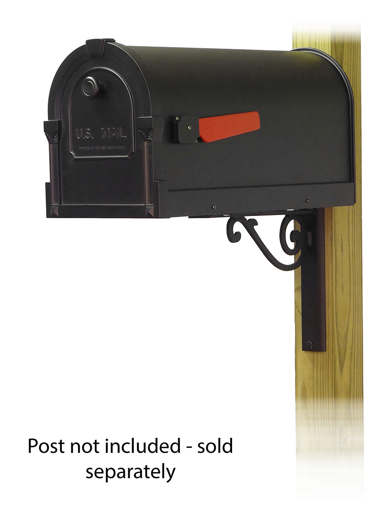 Baldwin Mailbox Mounting Bracket with Savannah Curbside Mailbox