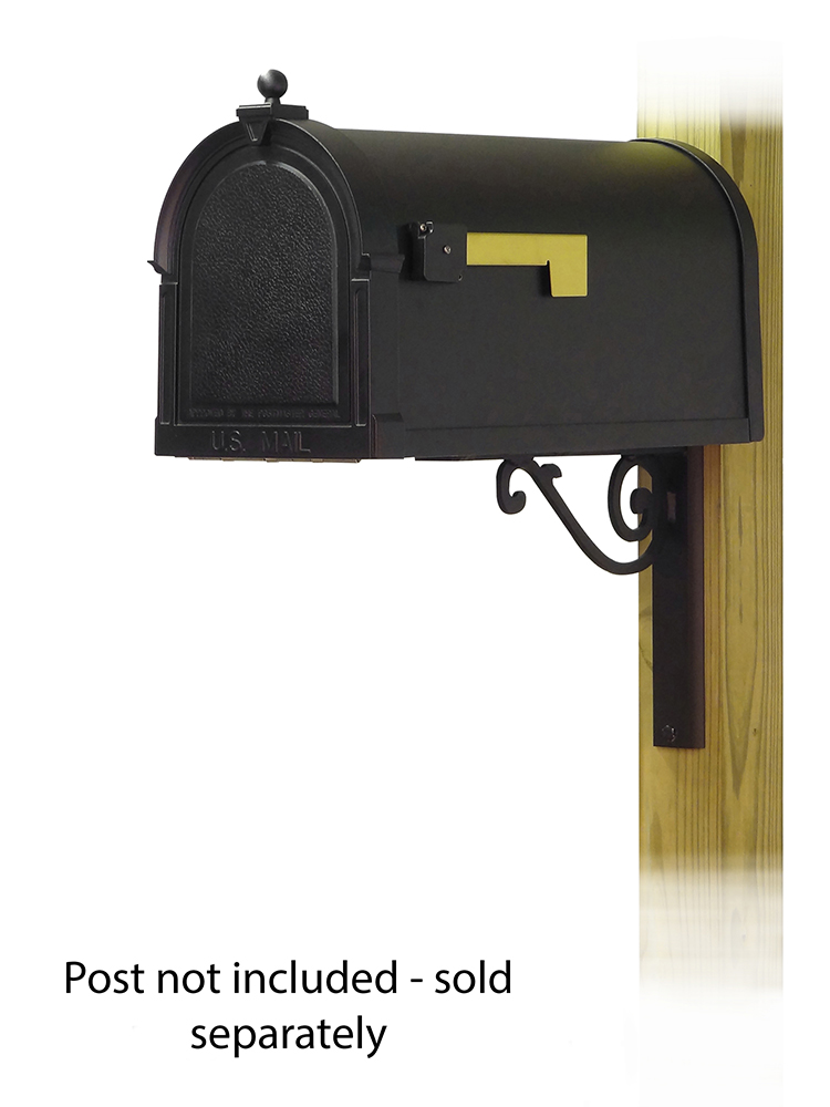 Baldwin Mailbox Mounting Bracket with Berkshire Curbside Mailbox