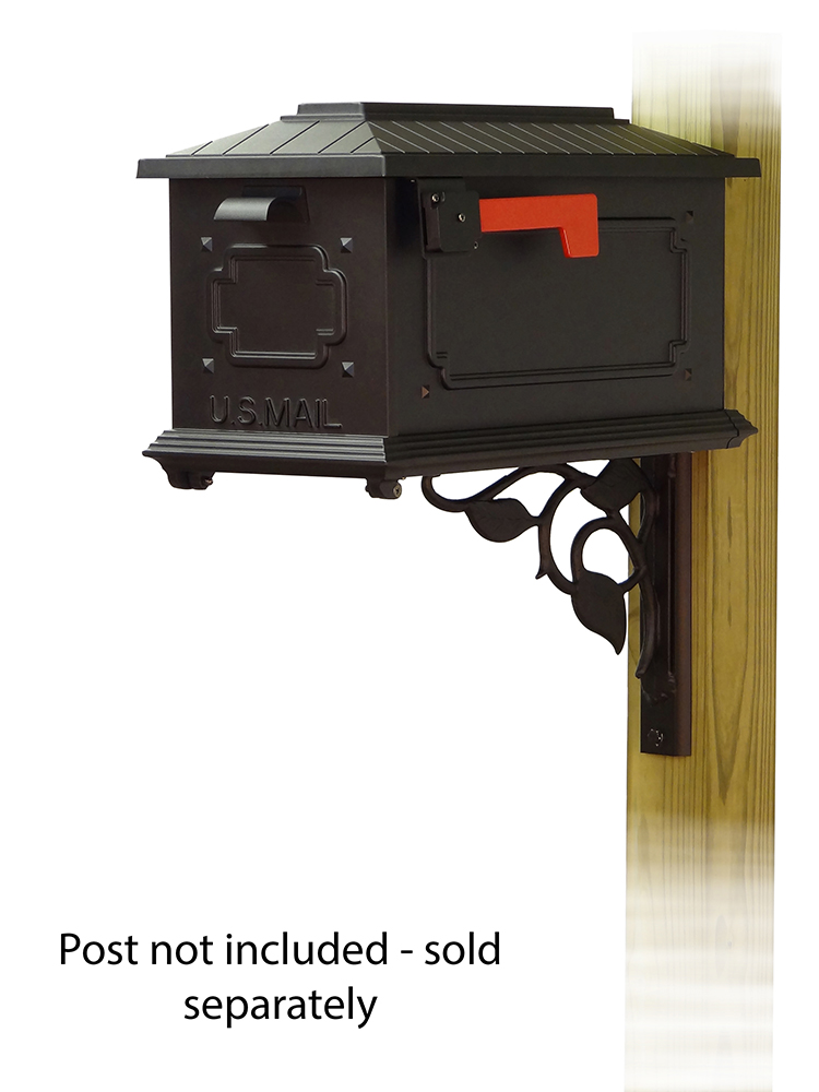 Floral Mailbox Mounting Bracket and Kingston Curbside Mailbox