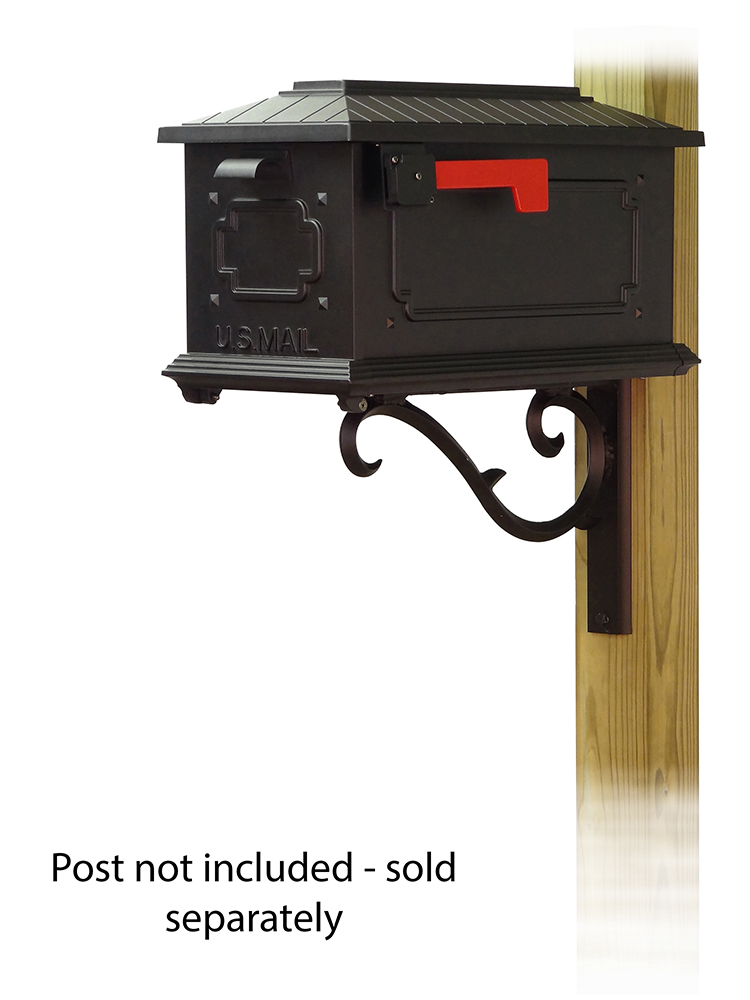 Sorrento Mailbox Mounting Bracket and Kingston Curbside Mailbox