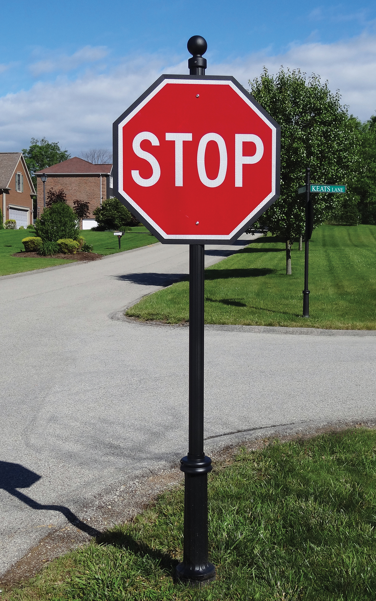 classic series stop sign pole