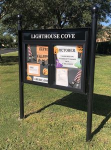 outdoor community message board for HOA