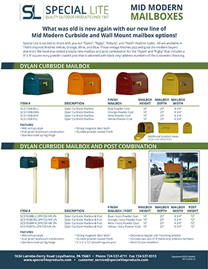 Mid Century Modern Mailbox Flyer