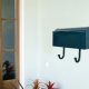 Blue Mid Century Modern Wall Mount Mailbox