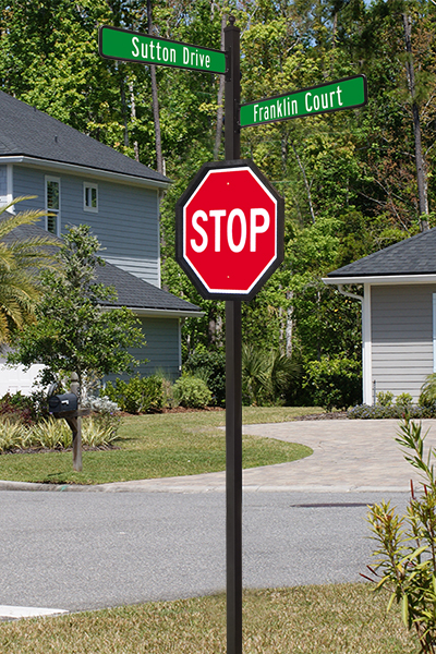 Wellington 3x3 aluminum sign pole series