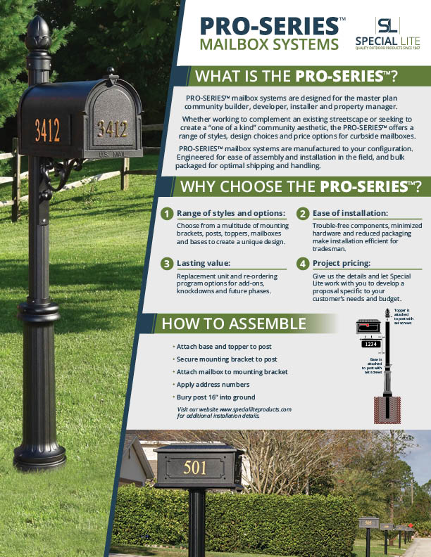 Pro series mailbox systems