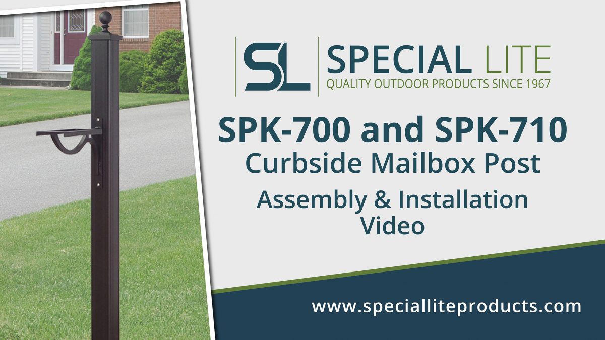 SPK-710 Aluminum Curbside Mailbox Post Assembly