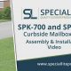 SPK-710 Aluminum Curbside Mailbox Post Assembly