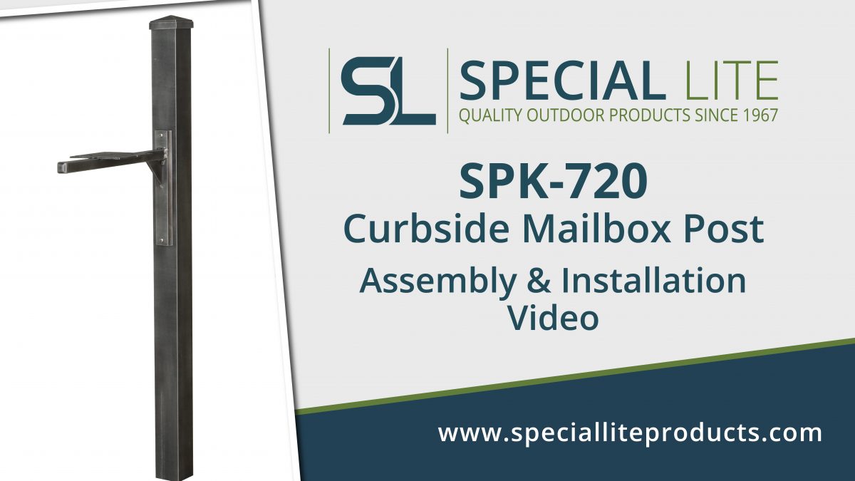 SPK-720 Aluminum Curbside Mailbox Post