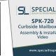 SPK-720 Aluminum Curbside Mailbox Post